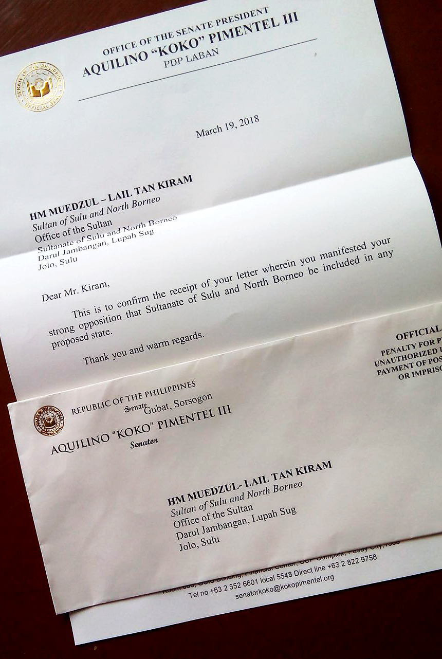 Letter from Senator Koko Pimentel 1