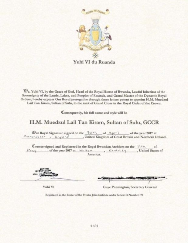 Order of the Crown of Rwanda e1589734538592