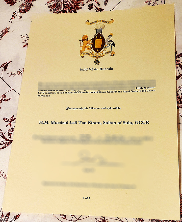 Royal Order of the Crown of Rwanda 2020 1 1